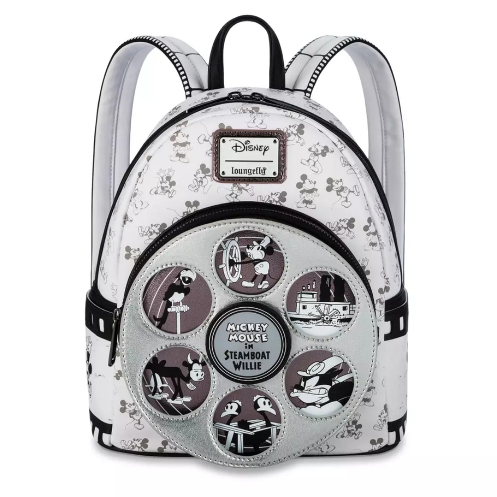 Steamboat Willie Disney 100 Loungefly Backpack - New 2023 Disney Parks - IN HAND